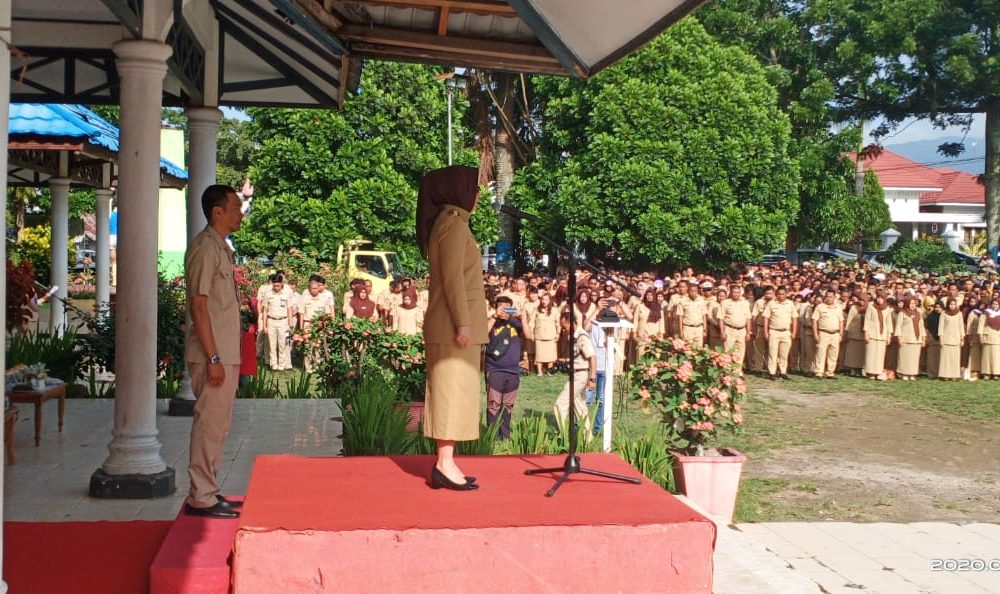 Suasana Apel Perdana Pemkot Kotamobagu Awal Tahun 2020